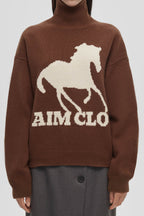 Animal Print Colorblock Turtle Sweatshirt