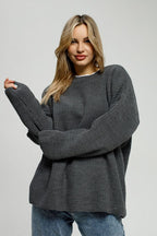 Loose Fit Pullover Knit Sweater