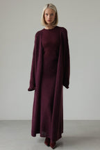 Knit Cardigan Sleeveless Dress Two Piece Set