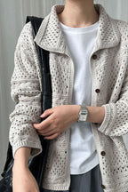 Openwork Knit Cardigan