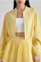 Cropped ZipUp Athletic Jacket