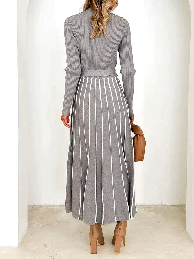 Iliana Timeless Long Sleeved Midi Dresses Chic Silhouette Collection