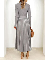 Iliana Timeless Long Sleeved Midi Dresses Chic Silhouette Collection