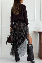 Timeless Treasures Knit Crew Neck Long Sleeve Relaxed Sweater