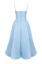 Lorraine Premium Strapless V Neck Sleeveless Tutu Maxi Dress Designer Edit