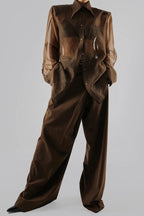 Retro Sheer Loose Long-sleeved Casual Shirt