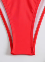 Rio Glow - Sheer Knit Beach Cover-Up & Triangle Bikini Set