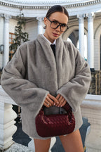 Faux Mink Elegant Relaxed Coat