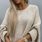 Elegant Knitted Cape Sweater