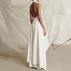 Victoria Layered Stylish Halter Gown Set