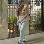 Everly Pistachio Cuffed Trousers