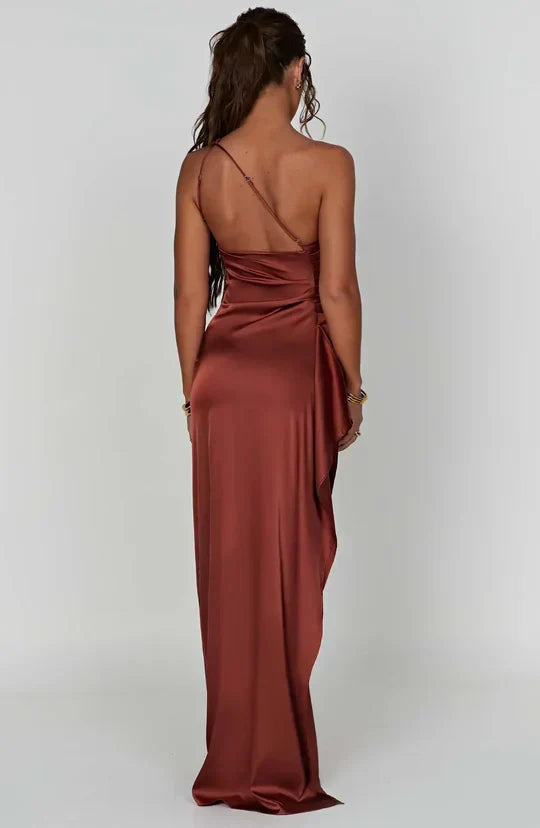 Ariana Premium Satin Maxi Dress Designer Edit