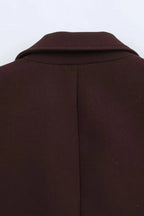 Elegant Chic Shrug Pocket Blazer