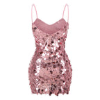 Shine On Mini Dress Pink