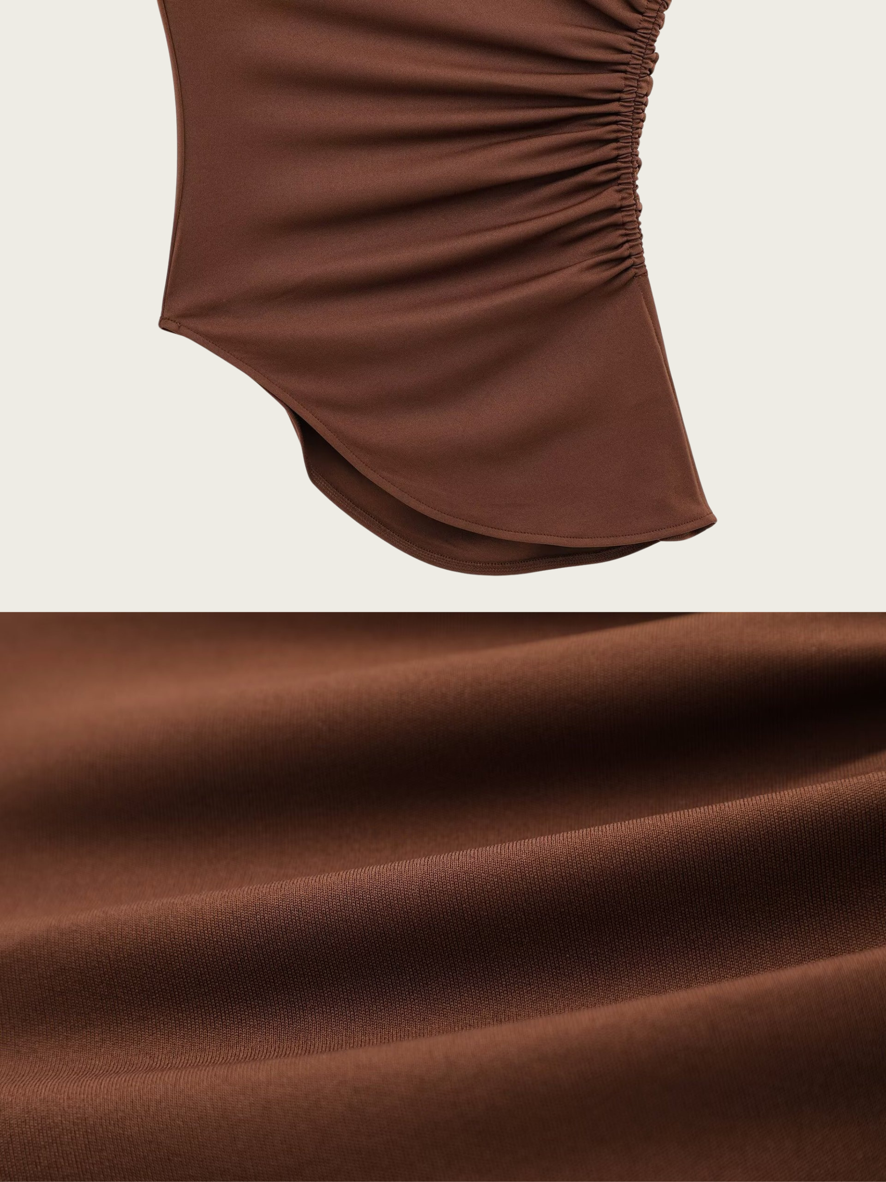 Blessing Pleated One-Shoulder Top