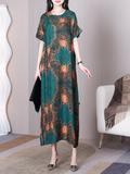 Beautiful Life Round Neck Short Sleeves A-line Dress