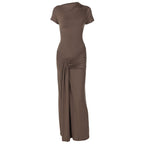 Dreamy Drape Maxi dress Brown
