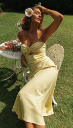 Calico Dress Yellow