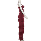 Ruffle Radiance Dress Red