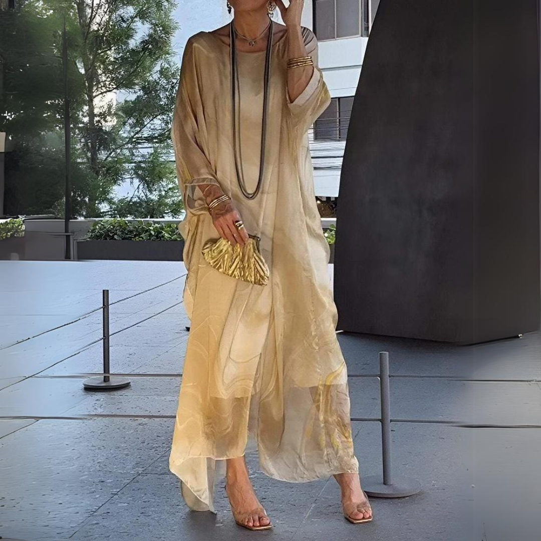 Marcia Exclusive Silk Chiffon Dress Evening Wear Edit