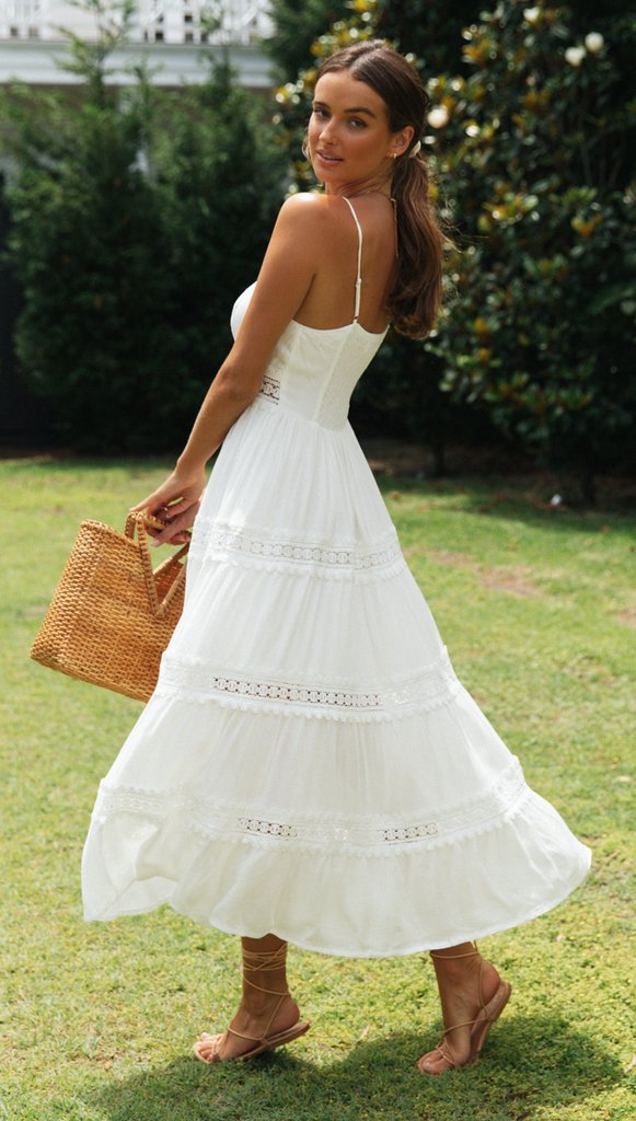 Ruben Maxi Dress White