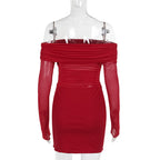 Flame Kissed Dress Red