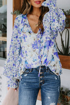 Desert Days Sheer Floral Print Top