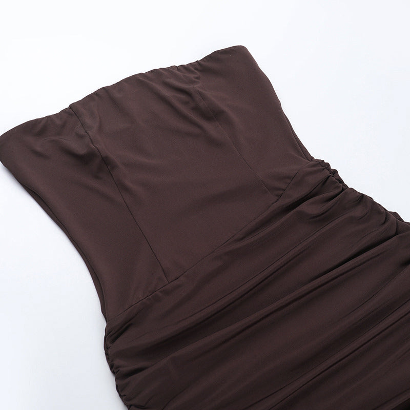 Castro Mini Dress Brown