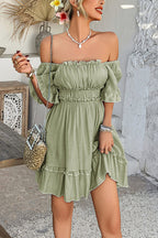 Close to Your Heart Ruffled Mini Dress - 4 Colors