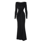Gracing Date Bodycon Dress Black