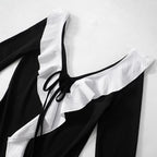 Ruffle Charm 2.0 Mini Dress Black