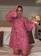 Endora Glitter Dress for Women Cocktail Hour Style