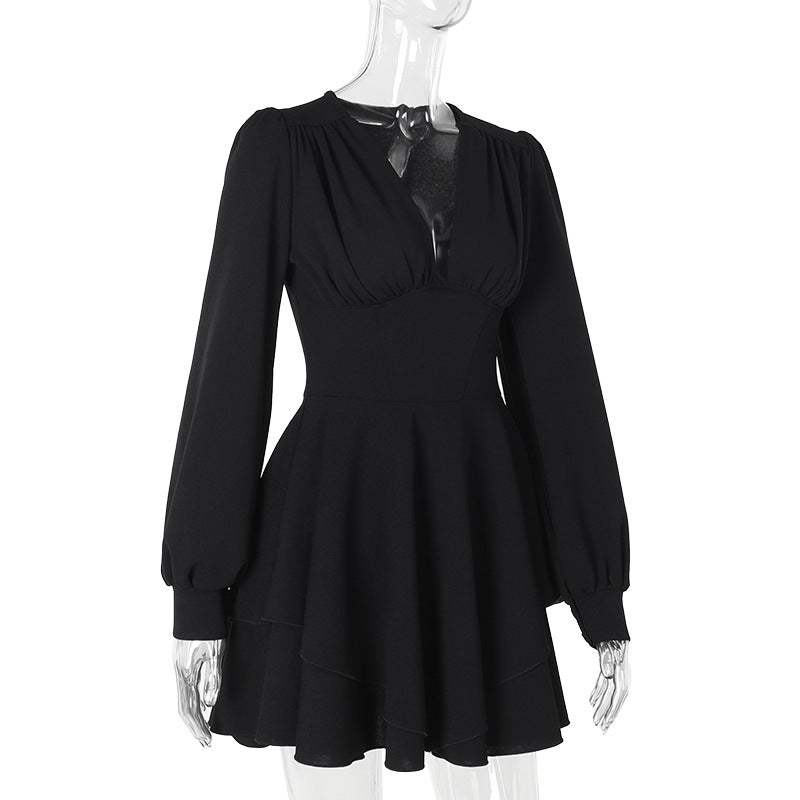 Bloom Skater Dress Black