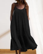 Fabiola Aesthetic Long White Summer Dress Designer Edit