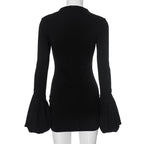 Palvin Bodycon Dress Black