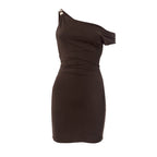 Gans Mini Dress Brown