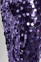 Sparkly Babe Midi Dress Purple