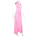 Rosier Slit Dress Pink