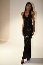 Hexed Bodycon Dress Black