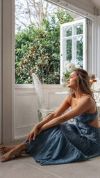 Saz Maxi Dress Blue