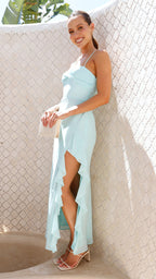 Crenn Maxi Dress Light Blue