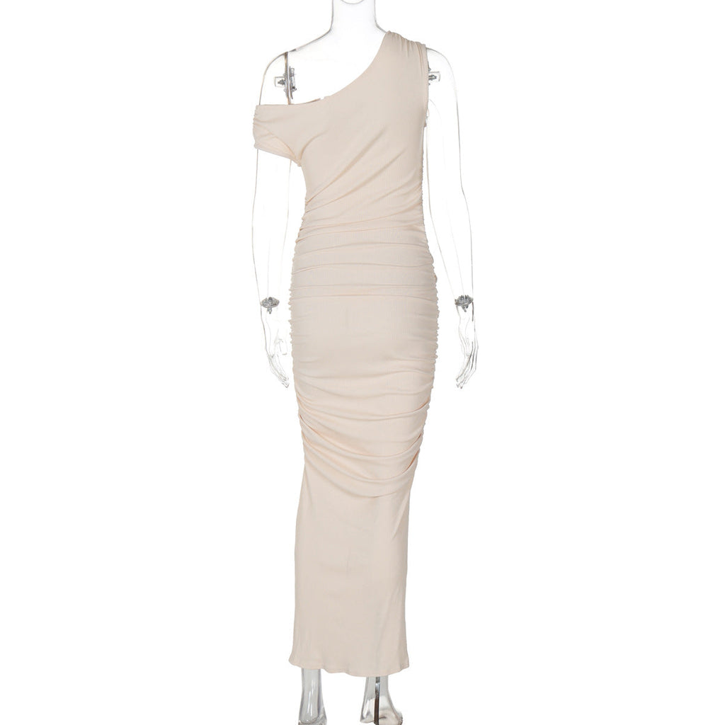Mystical Off Shoulder Dress Apricot