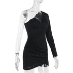 Graceful edge Dress Black