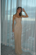 Jenna - Shimmer Fishtail Maxi Dress