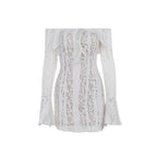 Reverie Off Shoulder Dress White