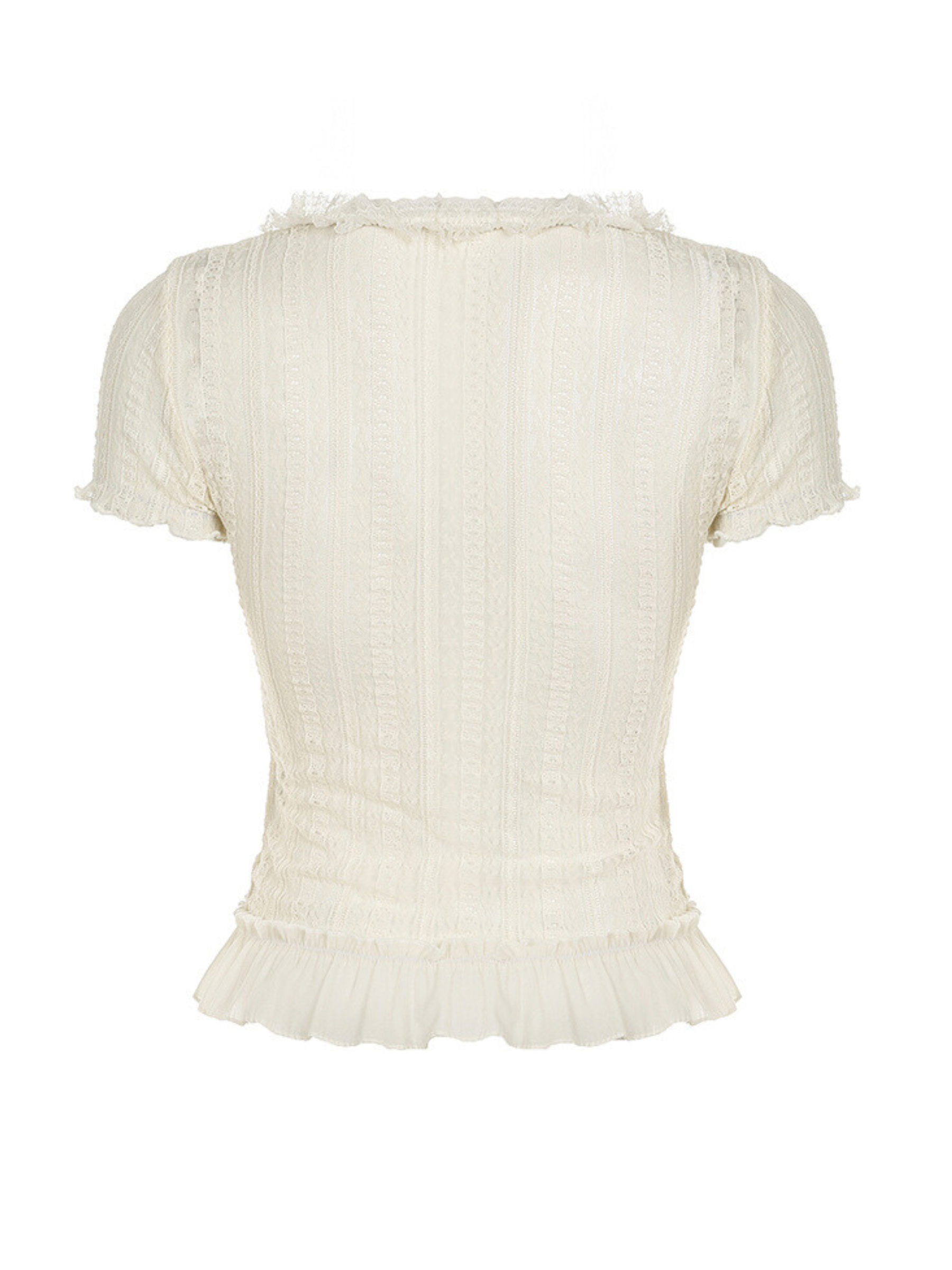 Braya Lace Puff Sleeve Top