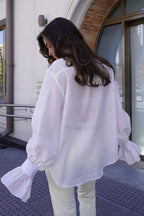 Tencel Loose Long-Sleeve Blouse