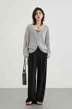 Lightweight V-Neck Knit Cardigan
