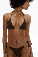 Solid Patchwork Bikini Set