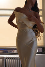 Backless Cami Silk Dress